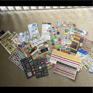 27 New Pkgs Scrapbook Stickers - School Theme